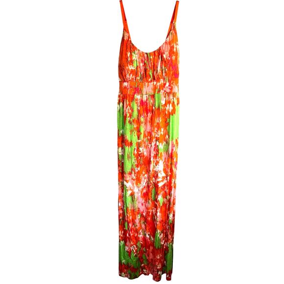 New Directions PL Women's Sleeveless Maxi BOHO Sun Dress Petite Size 10P 12P LP - Picture 3 of 6